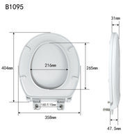 Load image into Gallery viewer, R&amp;T B1095 Round Toilet Seat Slow Close
