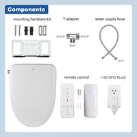 Load image into Gallery viewer, R&amp;T V3200 Electric Bidet Seat with Remote Control

