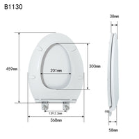 Load image into Gallery viewer, R&amp;T B1130 Heavy Duty Elongated Toilet Seat Slow Close
