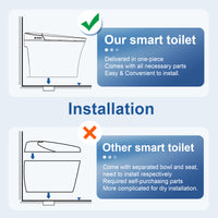 Load image into Gallery viewer, R&amp;T E16 Tankless Smart Bidet Toilet Auto Dual Flush 1.1/1.6-GPF with Remote Control
