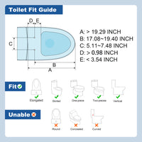 Load image into Gallery viewer, R&amp;T V3200 Electric Bidet Seat with Remote Control
