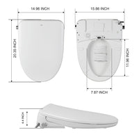 Load image into Gallery viewer, R&amp;T V3200 Electric Bidet Seat with Remote Control
