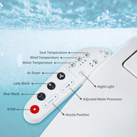 Load image into Gallery viewer, R&amp;T V2601 Electric Bidet Toilet Seat with Side Control Panel
