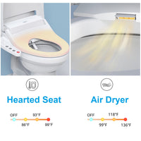 Load image into Gallery viewer, R&amp;T V2601 Electric Bidet Toilet Seat with Side Control Panel

