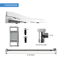 Load image into Gallery viewer, R&amp;T V2601 Electric Bidet Toilet Seat with Side Control Panel
