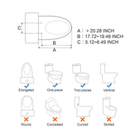 Load image into Gallery viewer, R&amp;T V2601 Electric Bidet Toilet Seat with Side Control Panel
