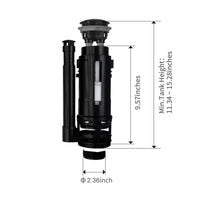 Load image into Gallery viewer, R&amp;T A2423 2&quot; Dual Flush Valve with Push Button for 2-Piece Toilet
