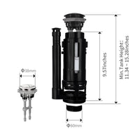 Load image into Gallery viewer, R&amp;T 2&#39;&#39; Dual Flush Toilet Repair Kit for 2-Piece Toilet
