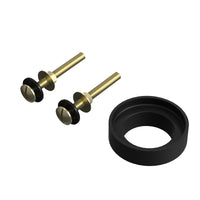 Load image into Gallery viewer, R&amp;T 2&#39;&#39; Toilet Tank To Bowl Gasket with 2 pcs Brass Bolts
