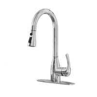 Load image into Gallery viewer, R&amp;T Chrome Kitchen Faucet with PullDown Sprayer
