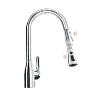 Load image into Gallery viewer, R&amp;T Chrome Kitchen Faucet with PullDown Sprayer
