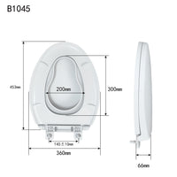 Load image into Gallery viewer, R&amp;T B1045 Elongated Toilet Seat with Built in Child Seat
