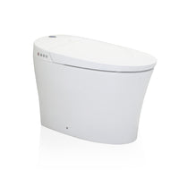 EPLO Smart Toilet,One Piece Bidet Toilet for Bathrooms,Modern Elongated Toilet with Warm water,Dual Auto Flush, Foot Sensor Operation, Heated Bidet