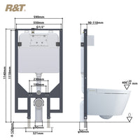Load image into Gallery viewer, R&amp;T G30034 In-Wall Toilet Tank Carrier
