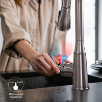 Load image into Gallery viewer, R&amp;T Touchless Kitchen Faucet with Pull Down Sprayer
