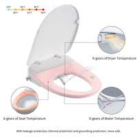 Load image into Gallery viewer, R&amp;T V3200 Electric Bidet Seat with Remote Control
