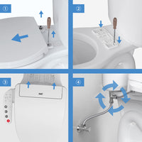 Load image into Gallery viewer, R&amp;T V2601 Electric Bidet Toilet Seat with Side Control Panel
