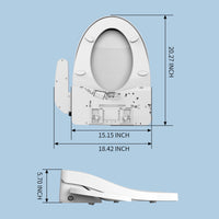 Load image into Gallery viewer, R&amp;T V2601 Electric Bidet Toilet Seat with Side Control Panel
