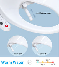 Load image into Gallery viewer, R&amp;T V2601 Electric Bidet Toilet Seat with Side Control Panel
